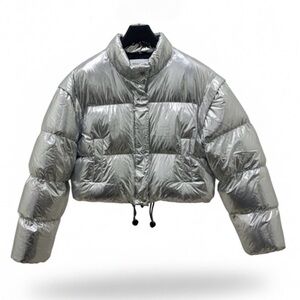 Gang X Pure Shimmering Silver Women's Puffer Jacket